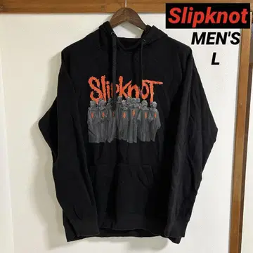 컨디션 최상 Slipknot 풀오버 후드티 남성용 L 블랙