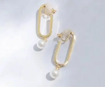 Herlipto Faux Pearl Gold Earring
