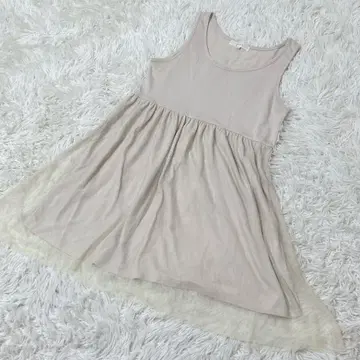[ c5662 ] grove 튜닉 베이지 슬리브리스