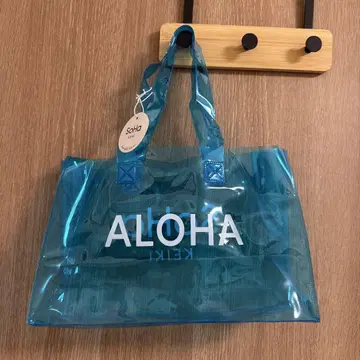 새상품 soha keiki 토트백 클리어 백 SOHA Living 파랑