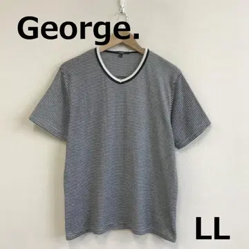 A0812A05 [ George. ] V넥 보더 셔츠