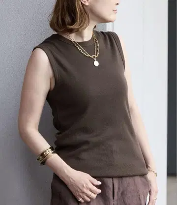 Deuxieme Classe dignity sleeveless 브라운 A