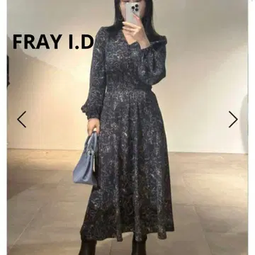 [ FRAY I.D ] 프레이 아이디 라인 아트 프린트 원피스