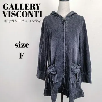 [ a1837 ] GALLERY VISCONTI 풀 집업 후드티 F 리본