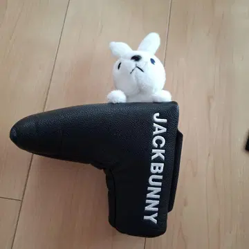 JACK BUNNY 퍼터용 골프헤드커버 블랙