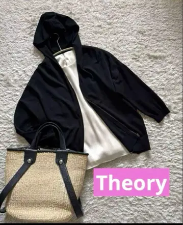 SALE Theory 크레이프 니트 후드 데드스탁 썸머 니트