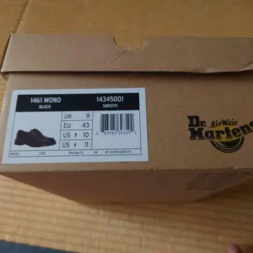 Dr. Martens 1461 MONO 블랙 로퍼 UK9