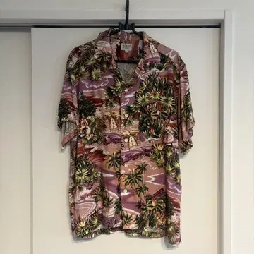 BEAMS 하와이안 프린트 알로하 셔츠 M
