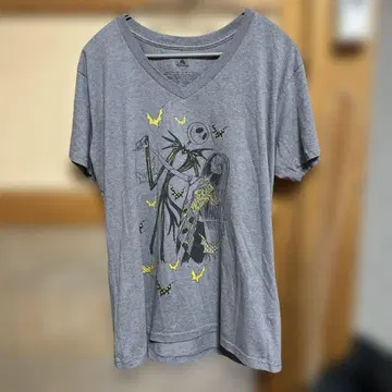 Disney 잭 스켈링톤 티셔츠 XL 그레이