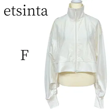 etsinta 에신타 화이트 네이비 점퍼 블루종 FREE SIZE