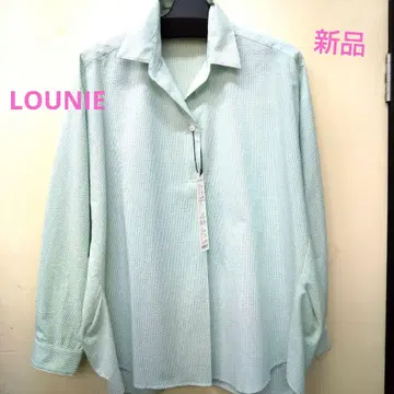 LOUNIE 민트 그린 긴팔 셔츠 새상품