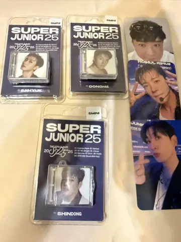 SUPER JUNIOR SMini 신동 동해 은혁 트레이딩 카드 포함