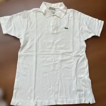 LACOSTE 피케 셔츠 화이트 사이즈 4