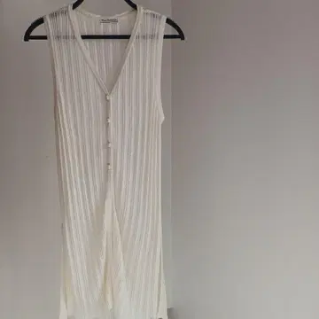 아이보리 플리츠 베스트