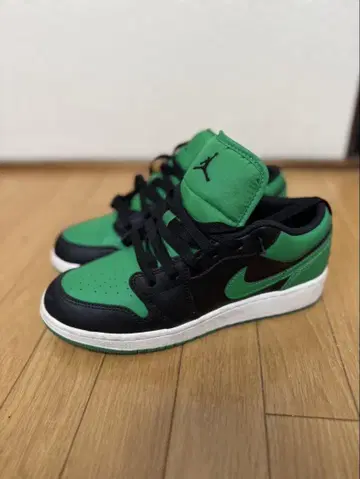 Air Jordan 로우컷 스니커즈 그린/블랙