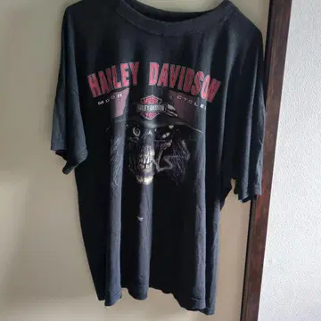 HARLEY DAVIDSON 스컬 프린트 T셔츠