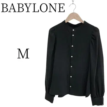 새상품급 BABYLONE 바빌론 블랙 긴팔 셔츠/블라우스 M