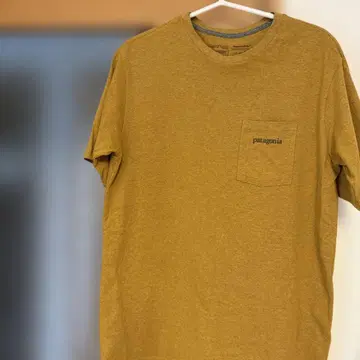 patagonia S 머스타드 티셔츠