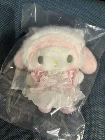 산리오 마이멜로디 (마이멜로) 화이트 고양이 발레리나 마스코트 홀더