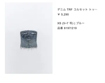 ZARA 데님 상의
