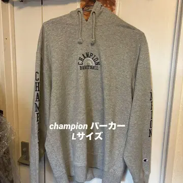 Champion 농구 후드티 그레이