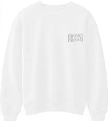 mieya mieya 미야미야 LOGO PULLOVER White