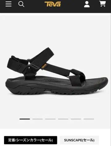 Teva 테바 허리케인 샌들 블랙