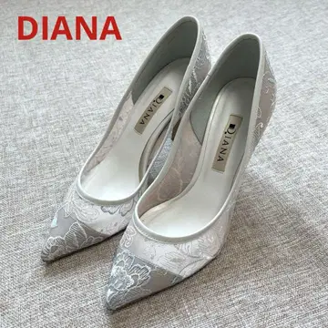 DIANA 다이애나 화이트 스틸레토 레이스 펌프스 22.5cm