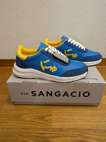 SANGACIO 스니커즈 파랑/노랑 24.5cm