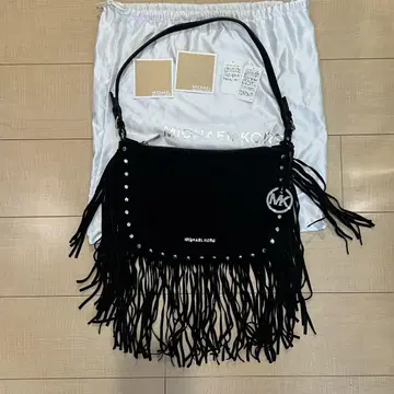 [새상품급] MICHAEL KORS 블랙 프린지 숄더백