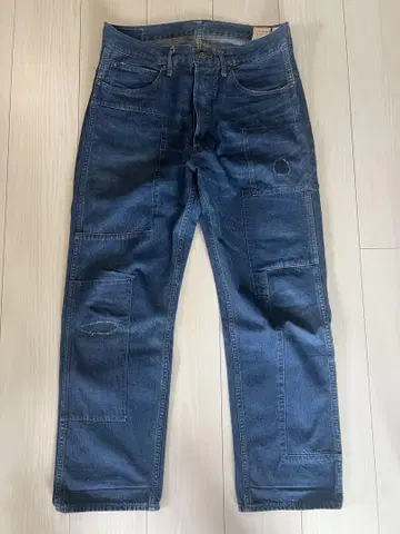 BEAMS x orslow 별주 패치워크 팬츠 데님 팬츠