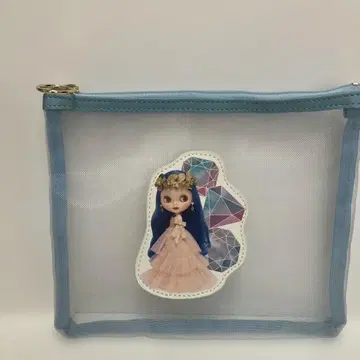 브라이스 메쉬 파우치 M 블루 새상품