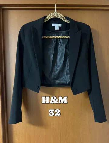 H&M 테일러드 자켓 크롭 기장 숏 기장 XS