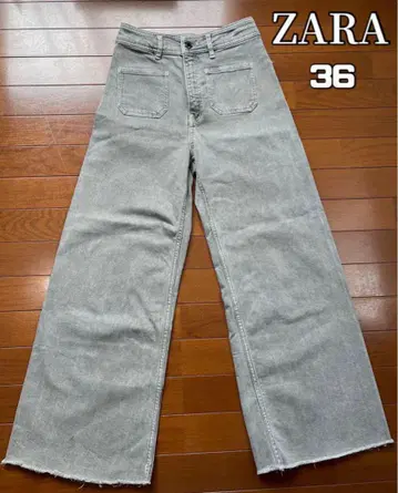 인기 상품 ZARA 마린 스트레이트 데님 청바지 그레이 36