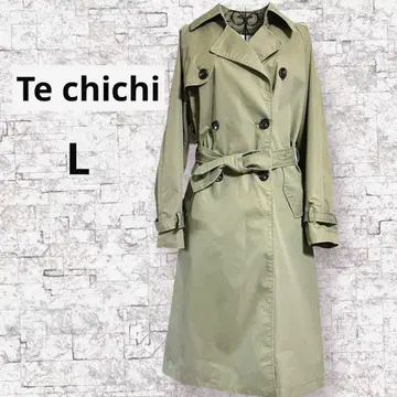 [ Te chichi ] 여성용 트렌치코트 더블/카키(벨트 하자품)