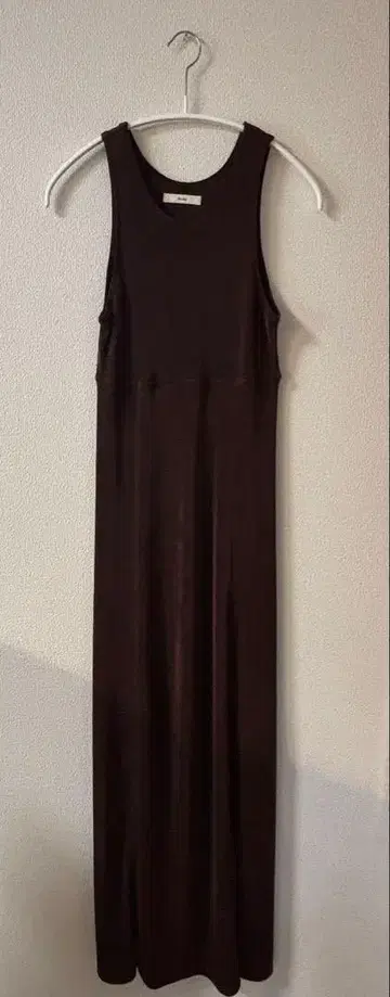 anuke jersey maxi 원피스 브라운 36