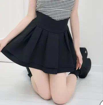 미셸 마카롱 슬림 레그 스커트