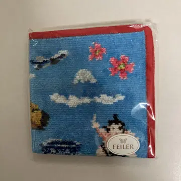 FEILER ANA 도쿄 풍경 빨간색 테두리 1개