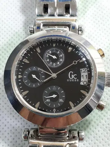 GUESS 크로노그래프 손목시계 블랙