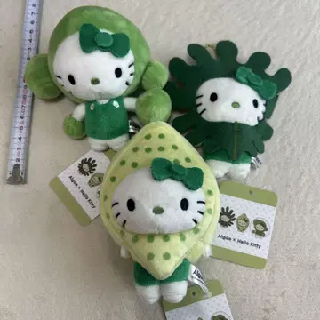 헬로키티 Algae 조류 일본관 만박 3종 세트 마스코트 홀더