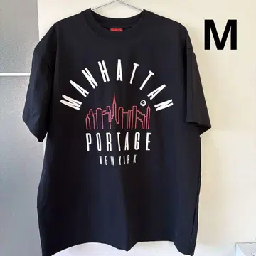 MANHATTAN PORTAGE 그래픽 T셔츠 블랙