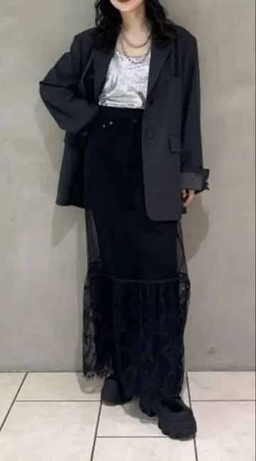 JEANASIS 지나시스 메쉬 아노락 후디 후드티