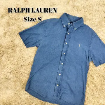 RALPH LAUREN 반팔 셔츠 인디고 옥스퍼드