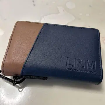 L.R.M. 접이식 지갑 네이비/브라운
