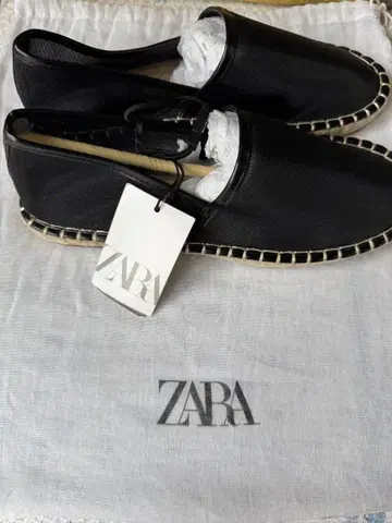 ZARA 블랙 에스파드리유 37