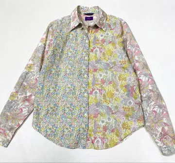 새상품급 Hampstead LIBERTY 패치워크풍 리버티 프린트 셔츠
