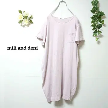 mili and deni 반팔 미니 원피스 튜닉 티셔츠 L