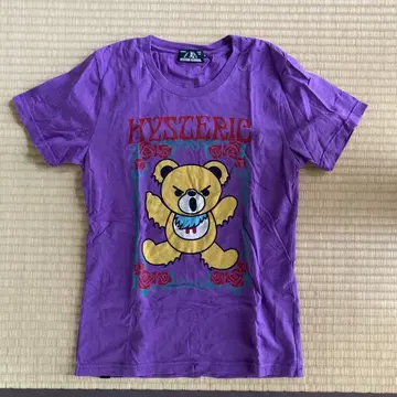 HYSTERIC GLAMOUR 히스베어 퍼플 티셔츠