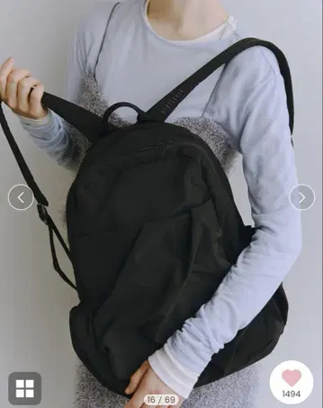 emmi 블랙 백팩 15L