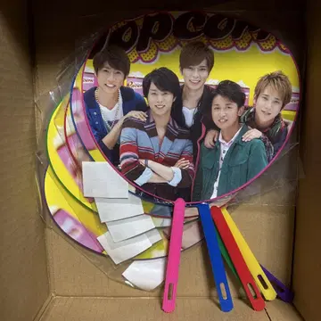 아라시 popcorn 미니 부채 6개 세트